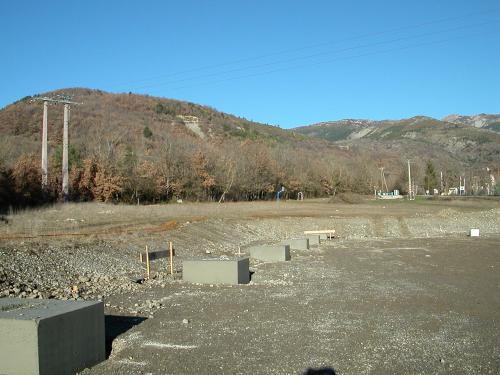 Décoffrage des plots.